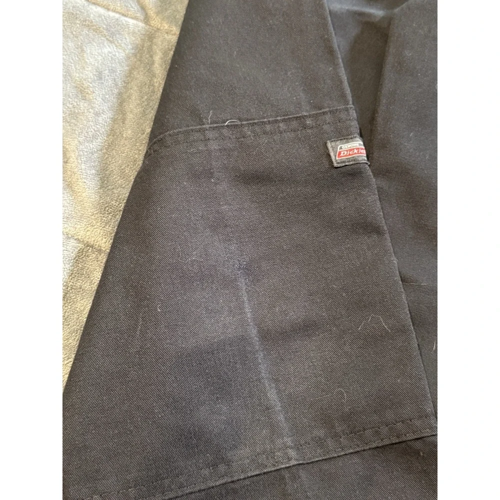 Boys Dickies Pants Size 14 Reg 2 Pair Black Uniform Adjustable Waist Knee Wear